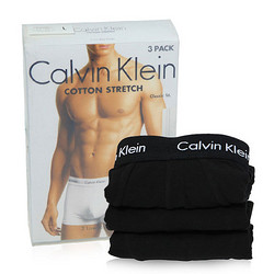 Calvin Klein 男式 弹力棉低腰平角内裤 3条