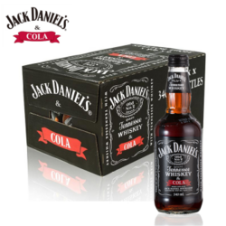 JACK DANIELS 杰克丹尼 威士忌可乐汽水 24瓶一整箱 340ml*2件