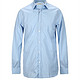 限尺码：BURBERRY 博柏利 LONDON 浅蓝色纯棉材质时尚纯色男士长袖衬衫