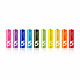 小米（MI）彩虹5号电池 多色炫彩 碱性环保5号无汞电池 10粒/盒