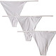 Calvin Klein Women's Three-Pack Sleek Thong Panty 女款丁字裤内裤三条装