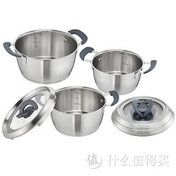 Tefal 特福 C817S3 不锈钢锅具6件套