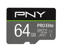 PNY 必恩威 U3 PRO Elite MicroSD 储存卡 64GB