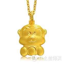 周生生 足金 卡通十二生肖猴吊坠 86483p  约3.01g