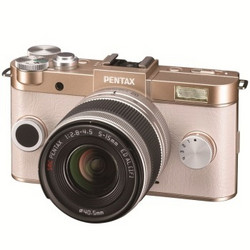 PENTAX 宾得 Q-S1 微型可换镜头相机（5-15/F2.8-4.5）金色*奶白