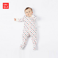 UNIQLO 优衣库 新生儿 细摇粒绒长袖连体装 159143 