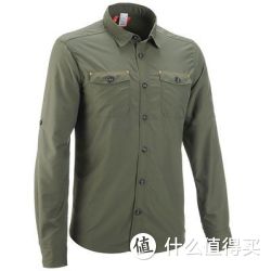 DECATHLON 迪卡侬 QUECHUA R1 男士户外长袖衬衫 军绿色
