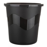 凑单品：ailaiya 艾莱雅 加固压圈塑料垃圾桶（大号） 黑色 L1250