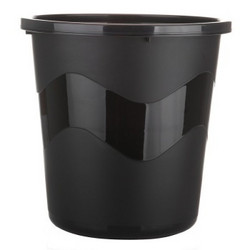 ailaiya 艾莱雅 加固压圈塑料垃圾桶（大号） 黑色 L1250