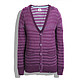 Lee 李 男士 紫色条纹 羊毛 针织衫
