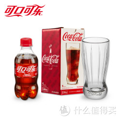 Coca Cola 可口可乐 利比玻璃杯单支+ 可口可乐 天猫纪念瓶300ml*单瓶