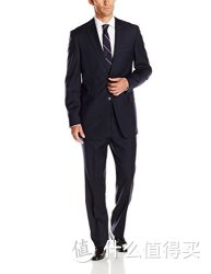 TOMMY HILFIGER Nathan Navy Stripe Trim-Fit Suit 男款羊毛西服套装