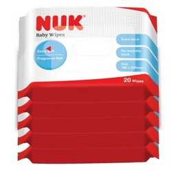 NUK 超厚特柔宝宝湿巾 20片 装5包 *7件 +凑单品