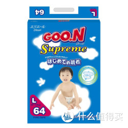 GOO.N 大王  环贴式 婴儿纸尿裤 L64片*2包