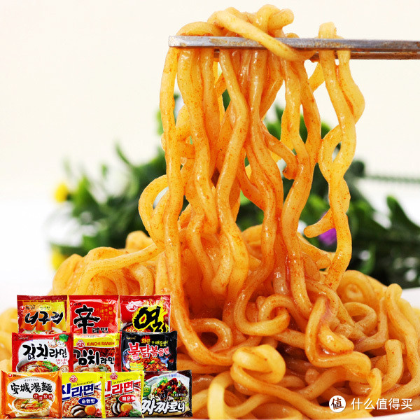 韩国拉面劲道耐煮，组合多种口味体验