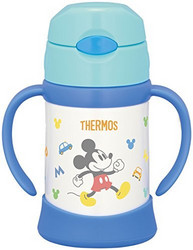 Thermos 膳魔师 米奇米妮真空保温儿童手柄防漏吸管杯 250ml