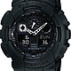 CASIO 卡西欧 G-SHOCK GA-100-1A1 双显运动石英男表