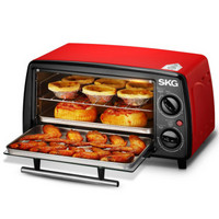 明天10点：SKG KX1701 电烤箱 12L 家用迷你烘培烤箱