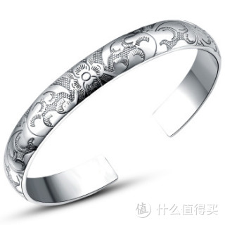 唯一(winy)990足银泰银 吉祥花开 手镯 45g 211sz6