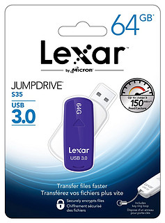 Lexar 雷克沙 JumpDrive S35系列 USB3.0 U盘 64GB