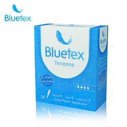 Bluetex 蓝宝丝 卫生棉条长导管式18支