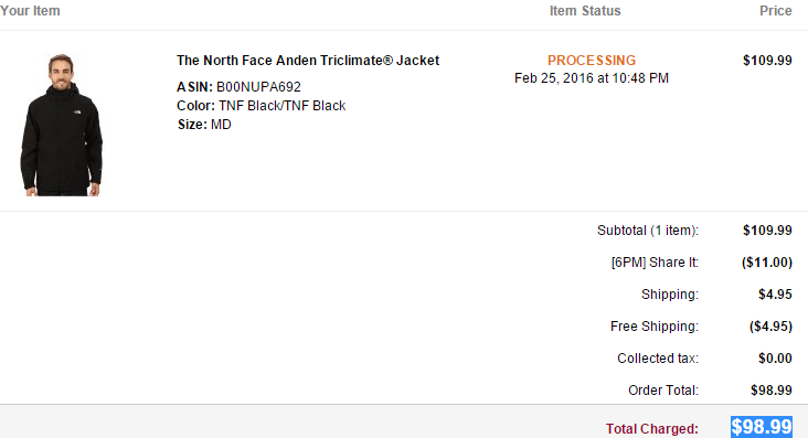 thenorthface北面andentriclimate男款运动夹克