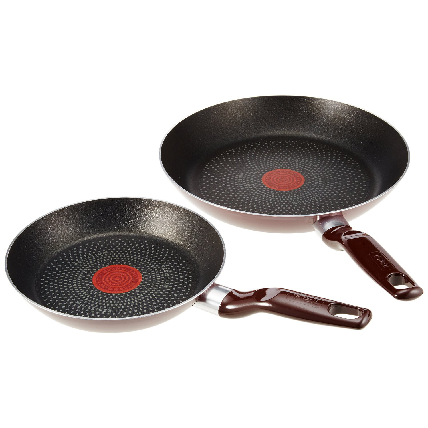 这款tefal特福不锈钢红点平底锅,包括直径20cm 26cm的2件煎锅,上沿