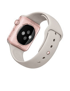 Apple 苹果 Apple Watch 智能手表（42 毫米玫瑰金色铝金属表壳搭配岩石色运动型表带）