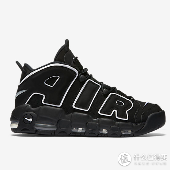 大Air复刻归来：NIKE 耐克 推出 Air More Uptempo “Black” 篮球鞋 