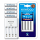 eneloop 爱乐普 K-KJ16MCC40W 5号AA充电电池 4节+CC16充电器 套装
