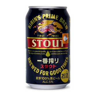 KIRIN 麒麟 一番榨黑啤酒 350ml*6听