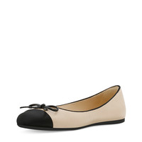 CHARLES & KEITH CK1-70300339 女士蝴蝶结圆头平底鞋