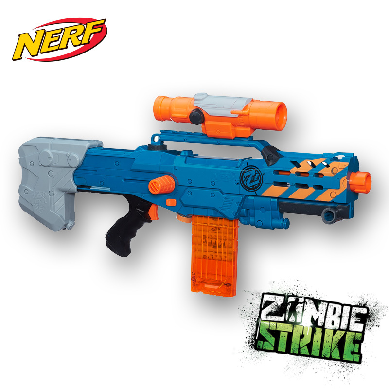 nerf zombie strike zed squad longshot cs 12 blaster