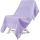 三利 纯棉外贸纱布盖毯 双人毛巾被 黛紫色 150x200cm