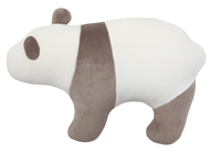 MUJI 无印良品 A3A5121 保暖纤维动物靠垫 象牙白色-熊猫