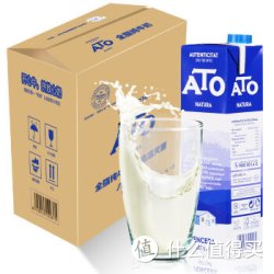 ATO 艾多全脂纯牛奶 1L*6 整箱装