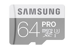 SAMSUNG 三星 PRO UHS-I U3 64GB TF存储卡