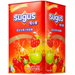 sugus 瑞士糖 混合水果口味软糖 罐装550g