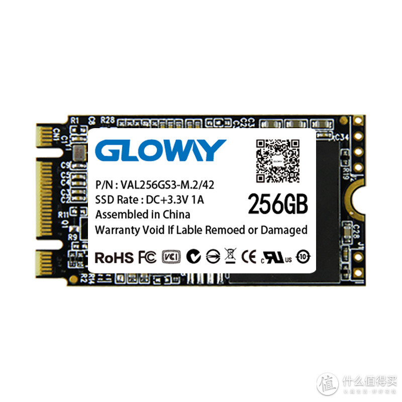 #本站首晒# 便宜SSD是否能买？GLOWAY 光威 NGFF 256G 固态硬盘