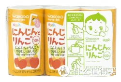 wakodo 和光堂 苹果果汁+胡萝卜汁 125ml×18