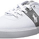 限尺码：Ralph Lauren Men's Halford Fashion Sneaker 白色  休闲鞋