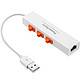 PowerSync 包尔星克 有线网卡 USB网卡+网线 网络转接器 USB2.0网卡