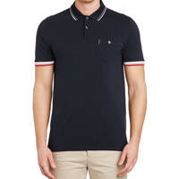 BEN SHERMAN Contrast Tipped Pique 男士POLO衫