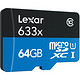 凑单品：Lexar 雷克沙 633x microSDXC存储卡（64GB、UHS-I）