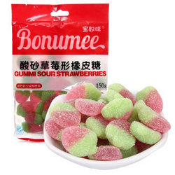 Bonumee 宝奴咪 酸砂草莓形橡皮糖 150g