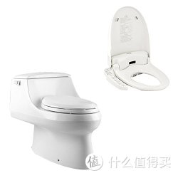 KOHLER 科勒 圣拉非尔五级旋风连体座便器+松下洁身器DL-1130