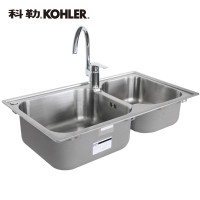 KOHLER 科勒水槽304不锈钢双槽套餐 