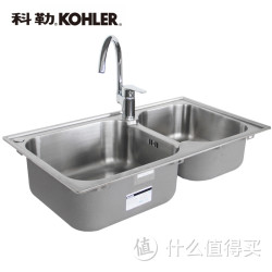 KOHLER 科勒水槽304不锈钢双槽套餐 