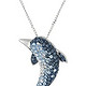 Amazon Collection 施华洛世奇元素 水晶海豚吊坠项链 Pendant Necklace 45.7cm