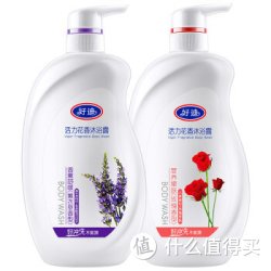 好迪 活力花香沐浴露（薰衣草750ml+玫瑰750ml）
